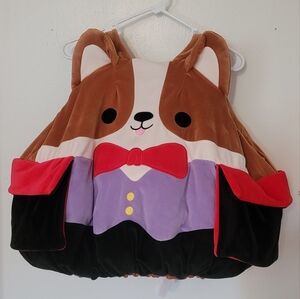 Squishmallows Reginald Vampire Corgi Dog Unisex Halloween Costume One Size 6+